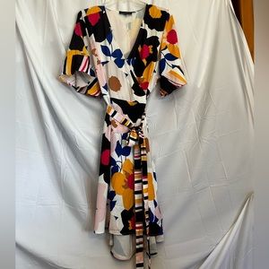 Eloquii floral wrap dress
